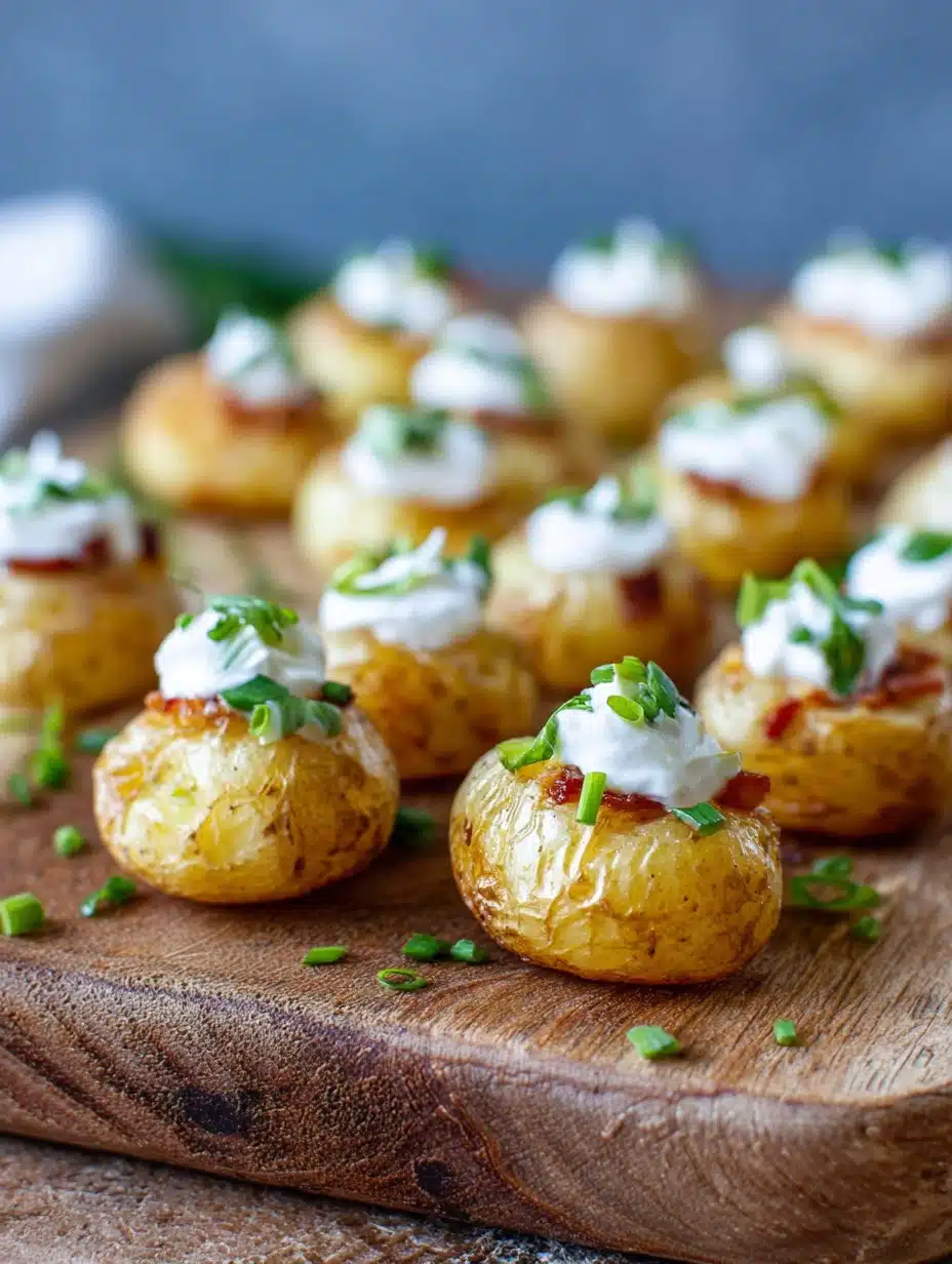 Mini Baked Potatoes Easy New Year Appetizer