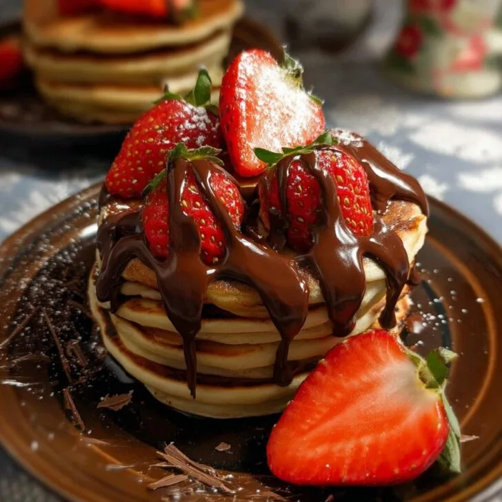 Pancakes with Chocolate and Strawberries: My Go-To Breakfast Joy