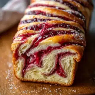 raspberry swirl brioche loaf recipe