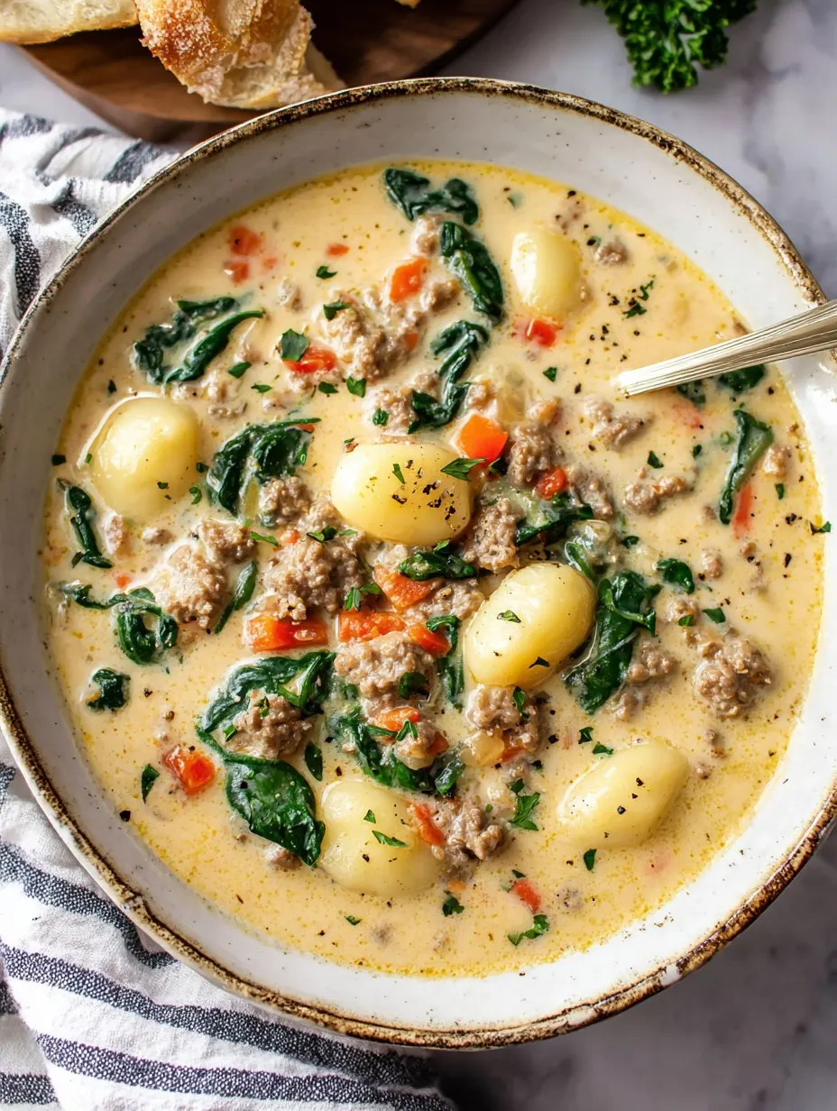 Sausage Gnocchi Soup