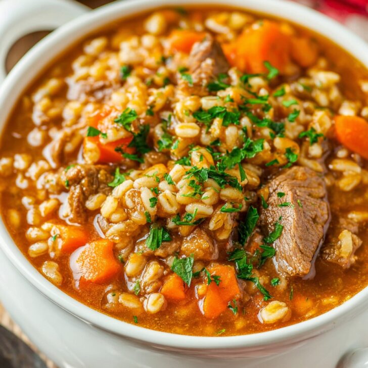Slow Cooker Beef & Barley Soup — Cozy Homemade Favorite