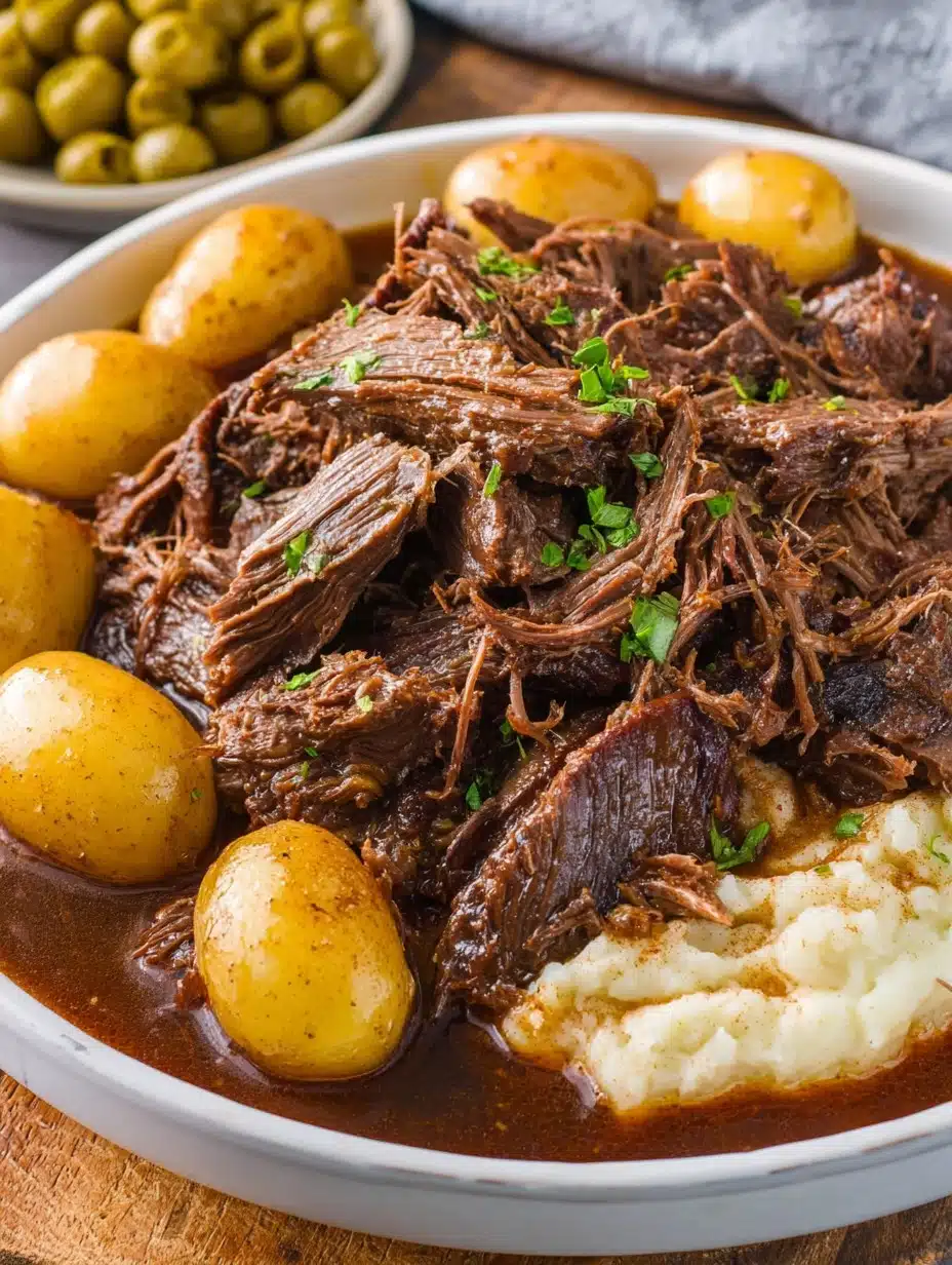 Slow Cooker Mississippi Pot Roast