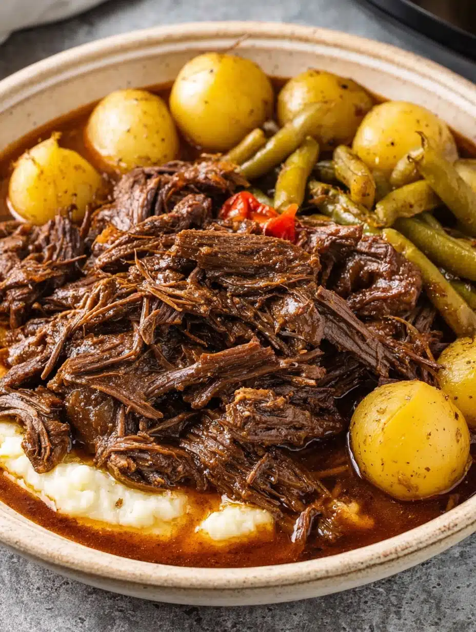 Slow Cooker Mississippi Pot Roast