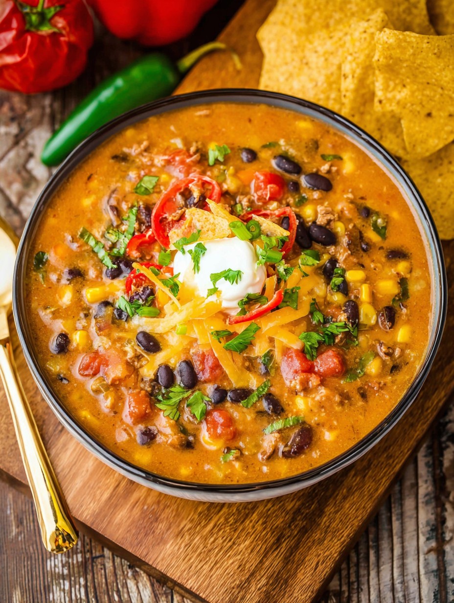 Slow Cooker Nacho Soup