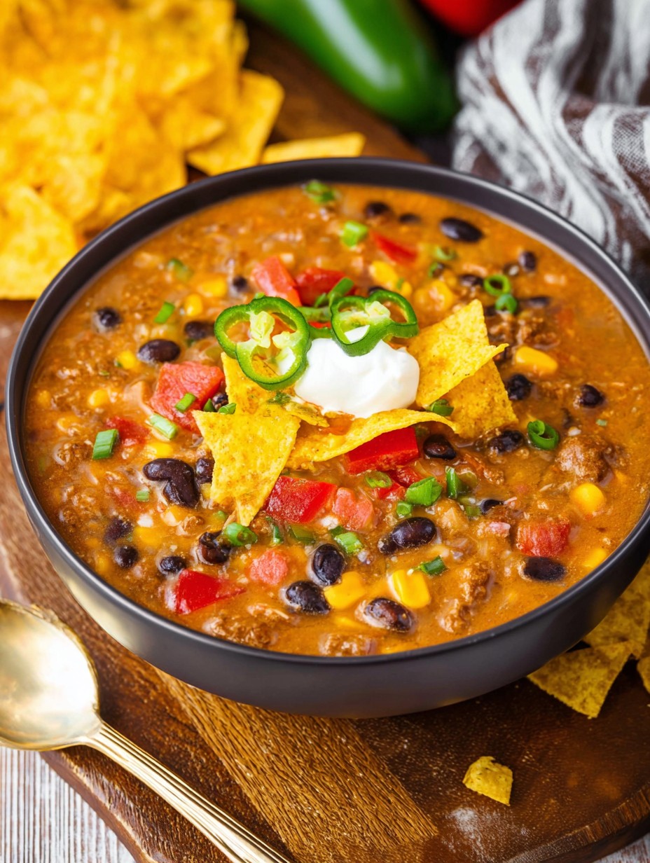 Slow Cooker Nacho Soup