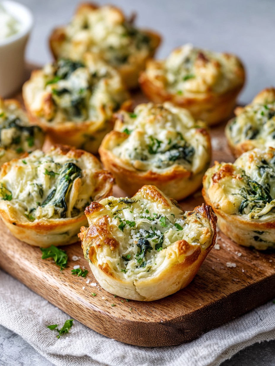 Spinach Artichoke Dip Bites