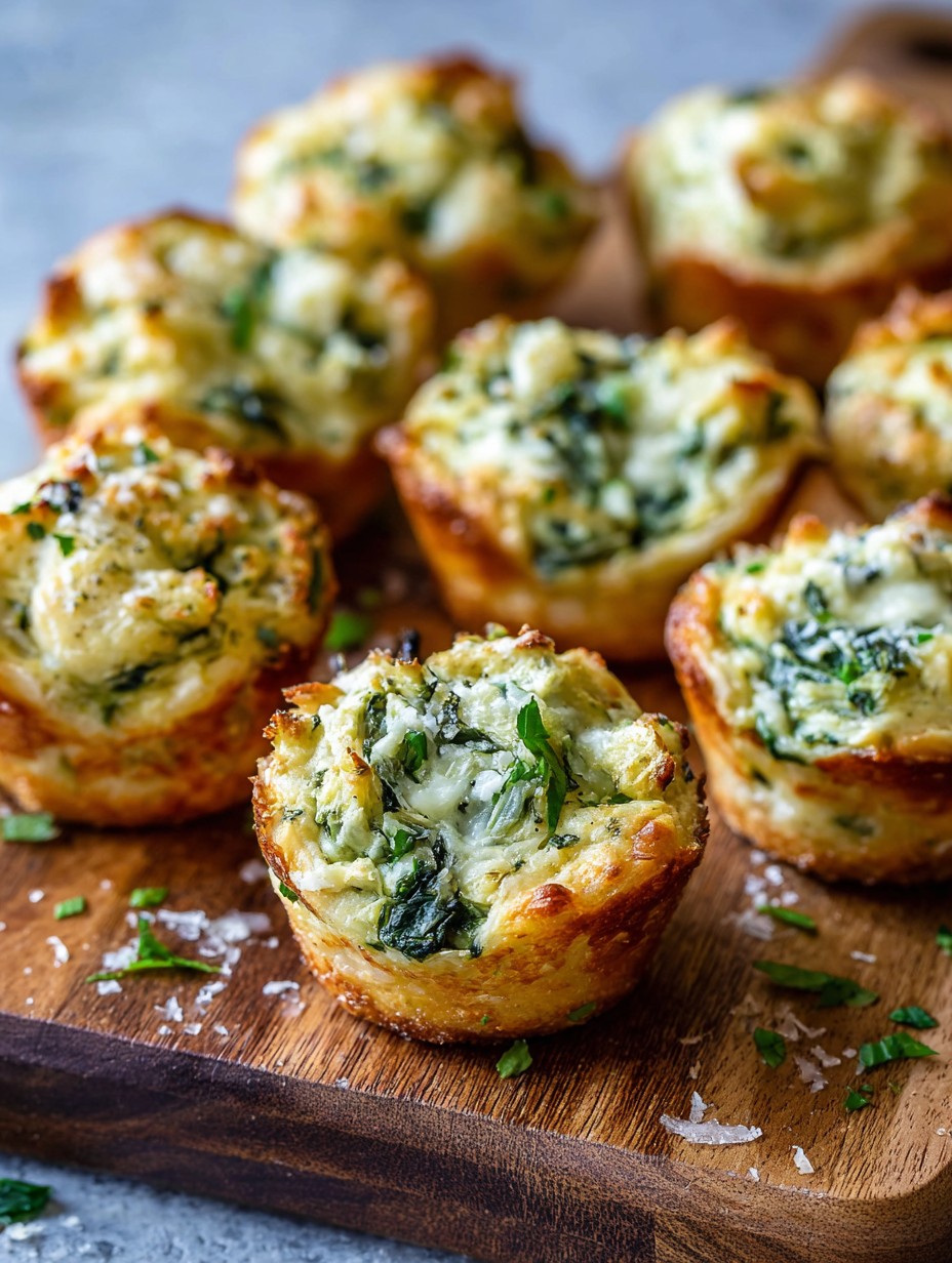 Spinach Artichoke Dip Bites