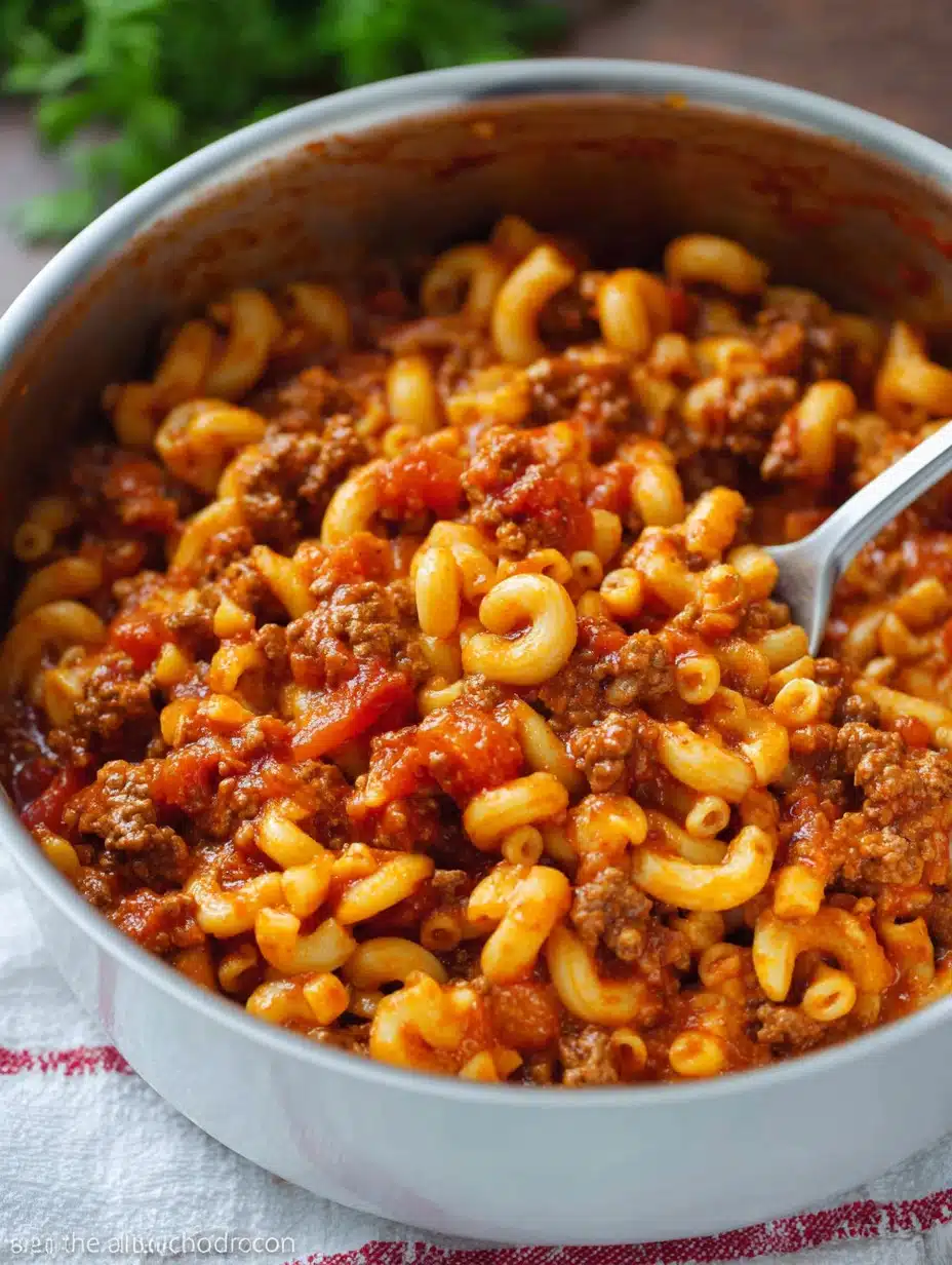 American Goulash Recipe