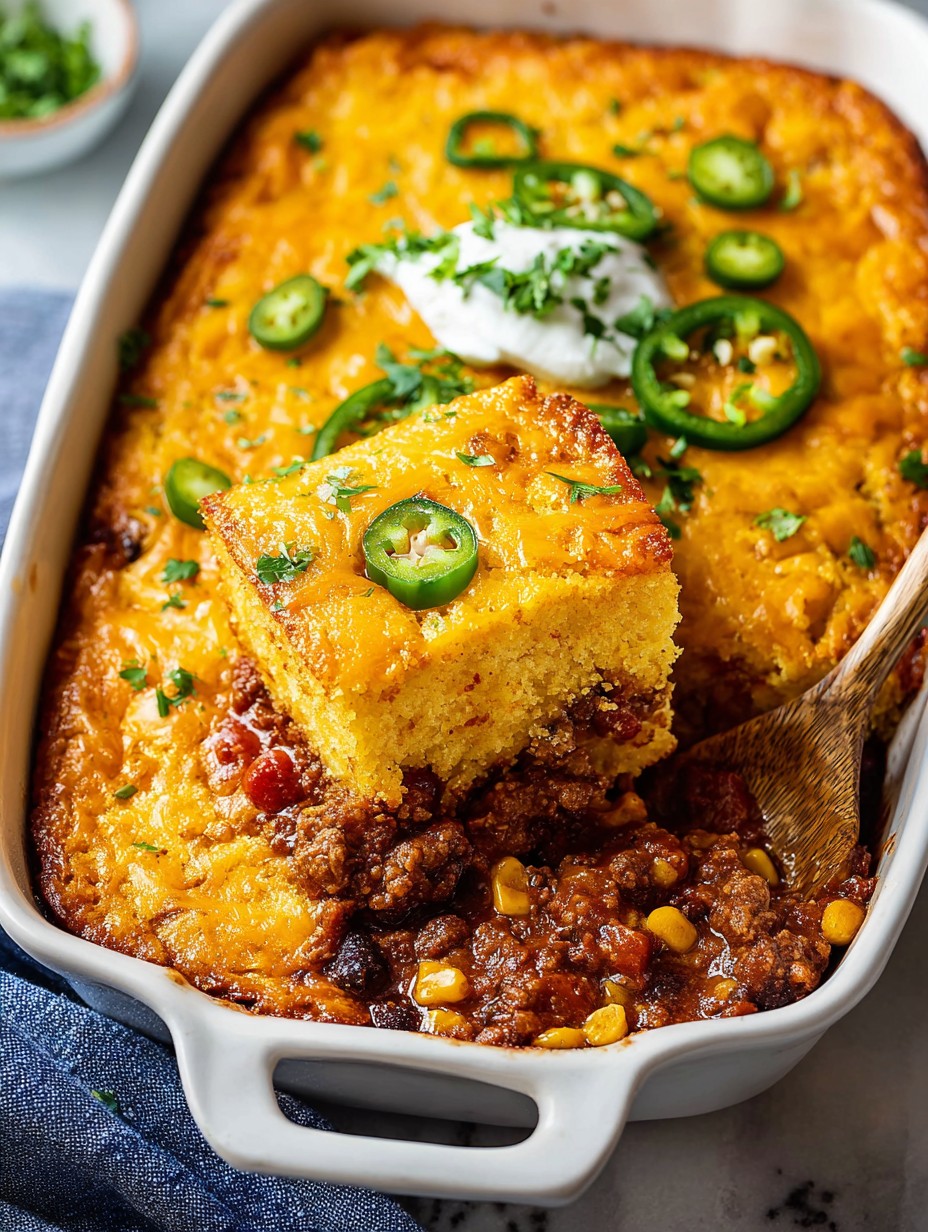Chili Cornbread Casserole