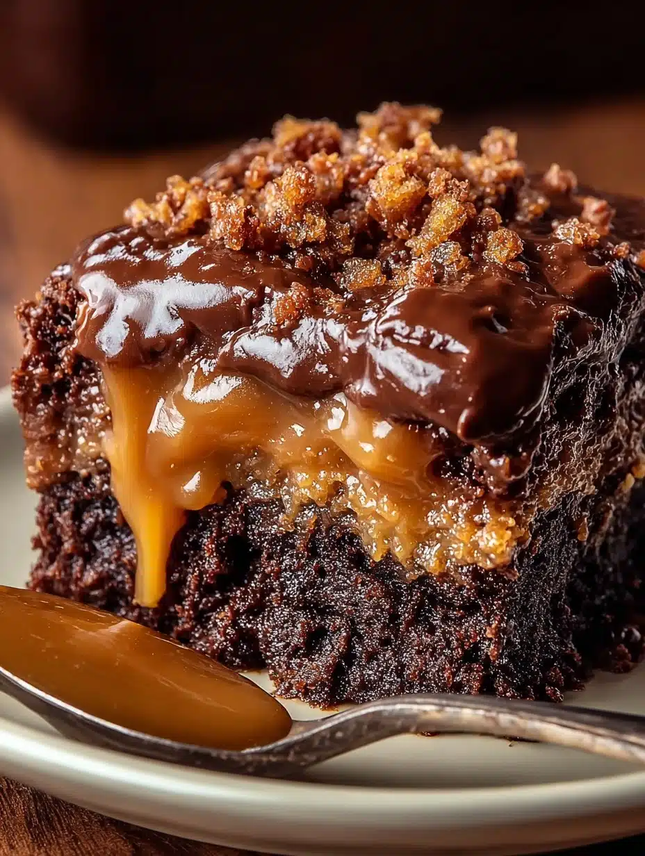Chocolate Caramel Dump Cake Recipe