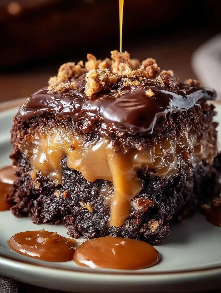 Chocolate Caramel Dump Cake Recipe