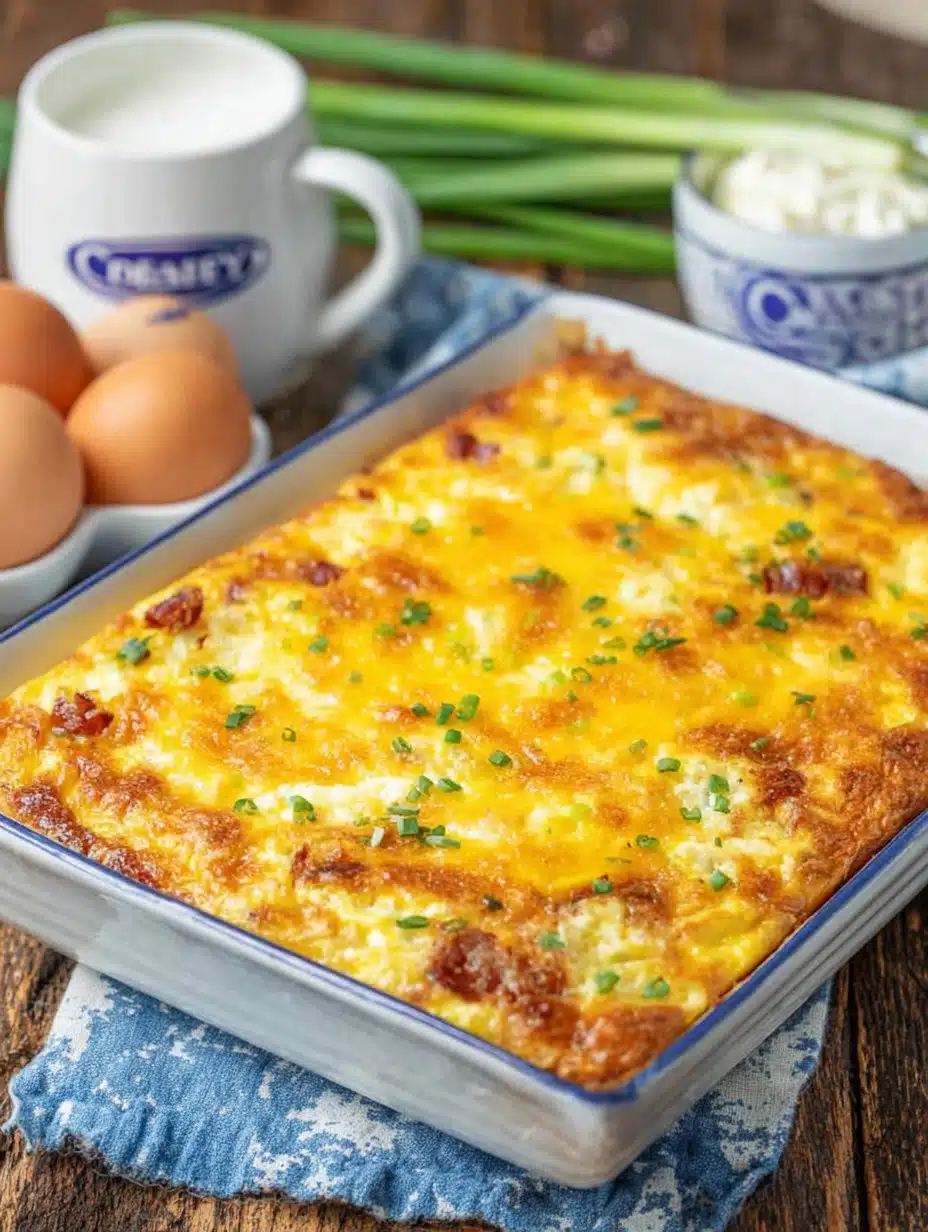 Cottage Cheese Breakfast Casserole