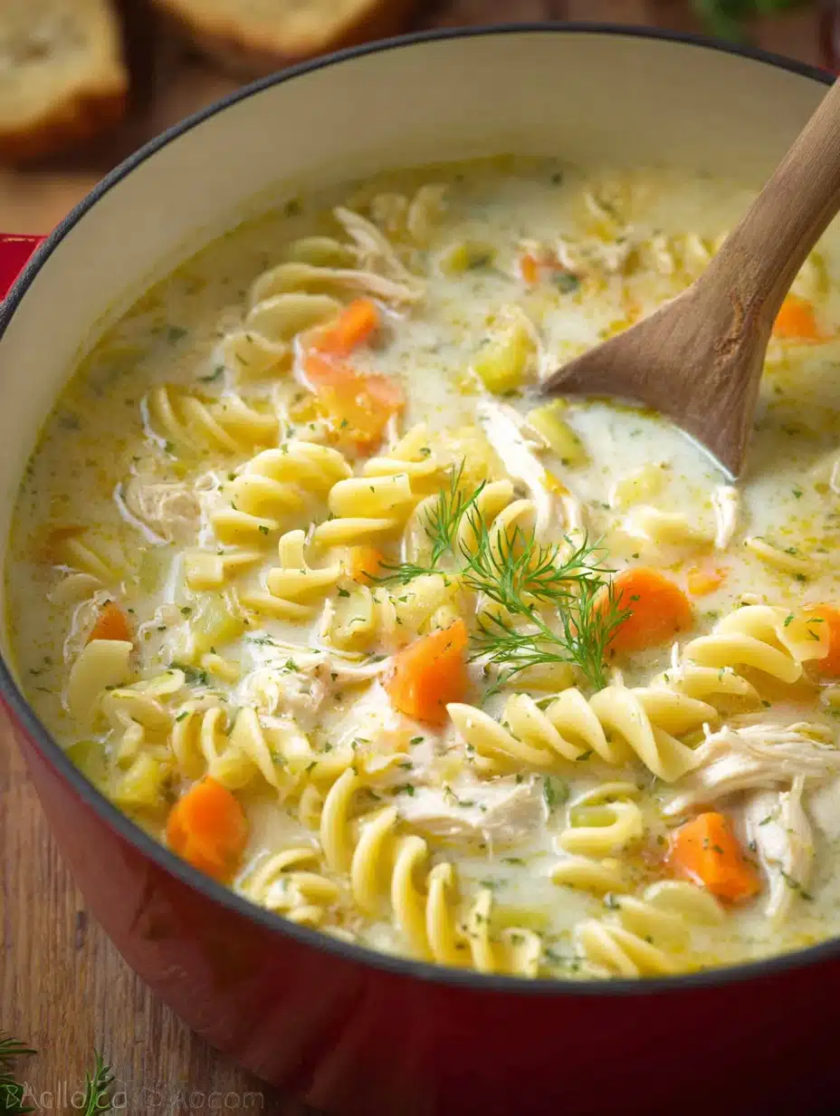 Creamy Chicken Noodle Soup Recipe