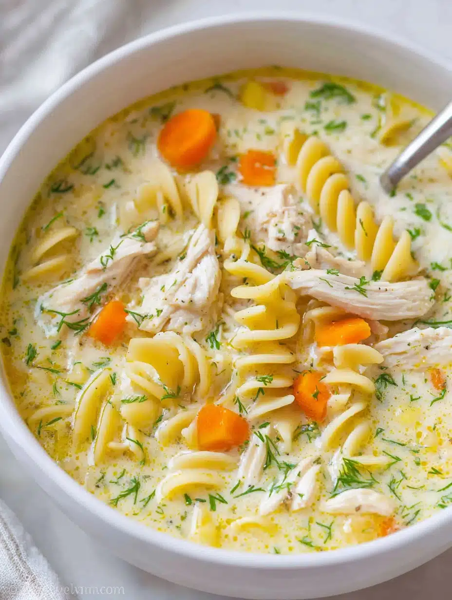 Creamy Chicken Noodle Soup Recipe