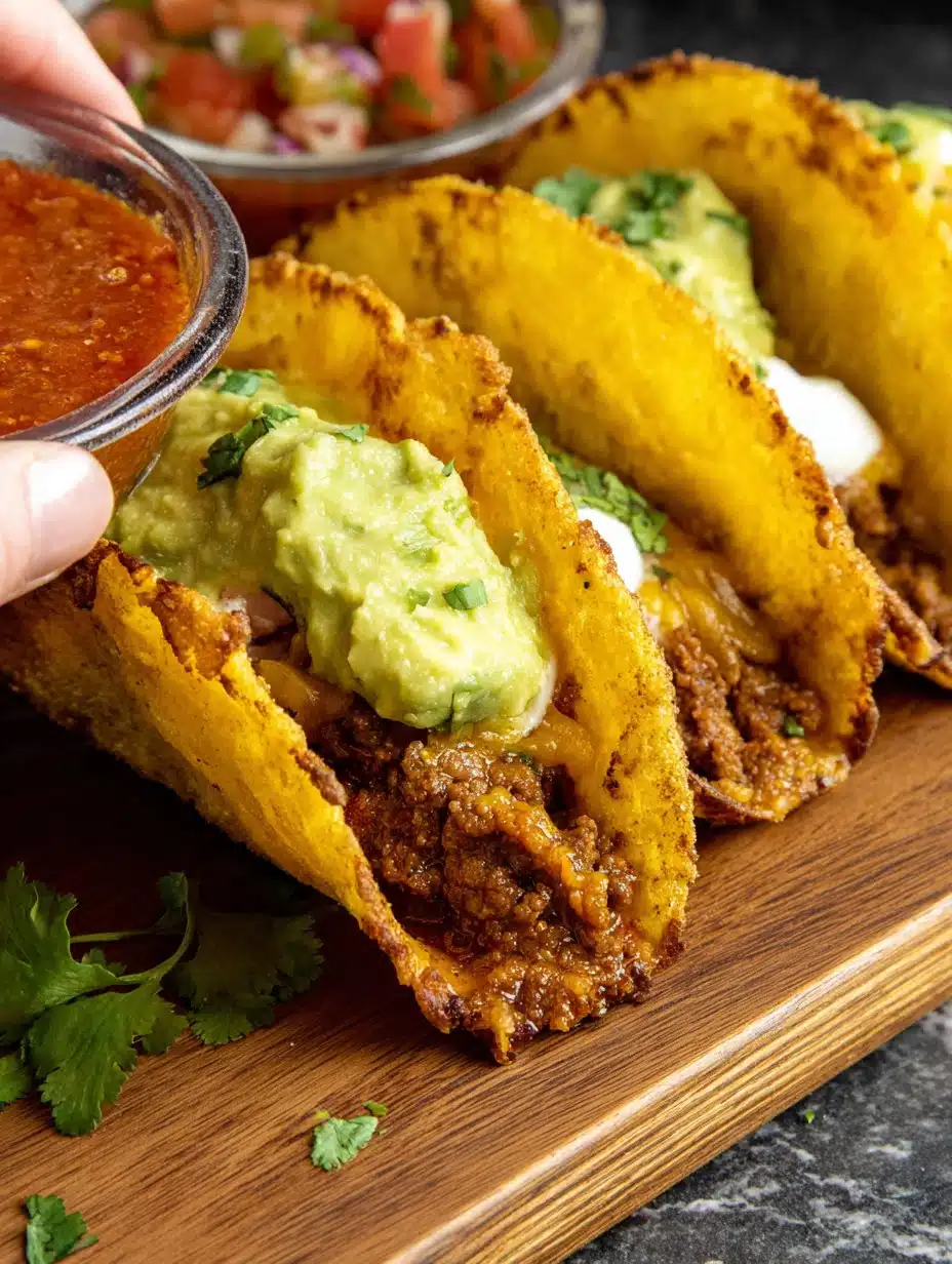 Crispy Baked Beef Tacos