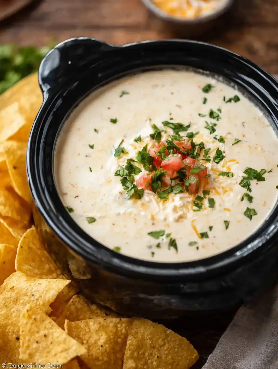 Crock Pot White Cheese Dip Recipe