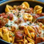 Crockpot Cheese Tortellini and Sausage Recipe: The Cozy Dinner I Crave