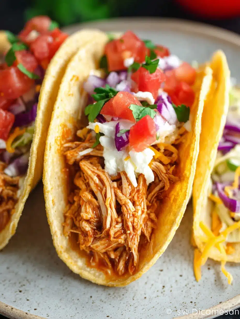 Crockpot Chicken Tacos Recipe