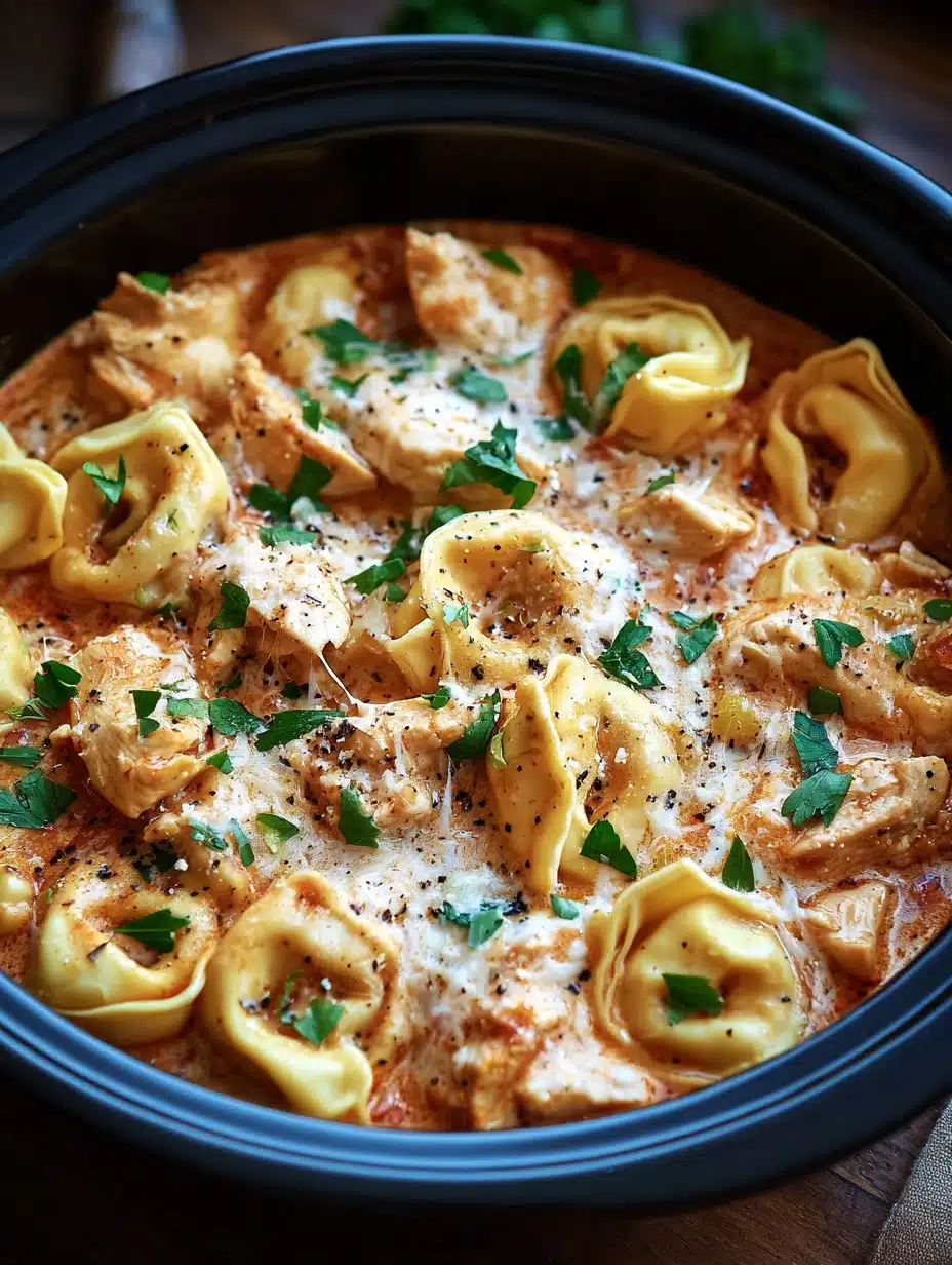 CrockPot Chicken Tortellini