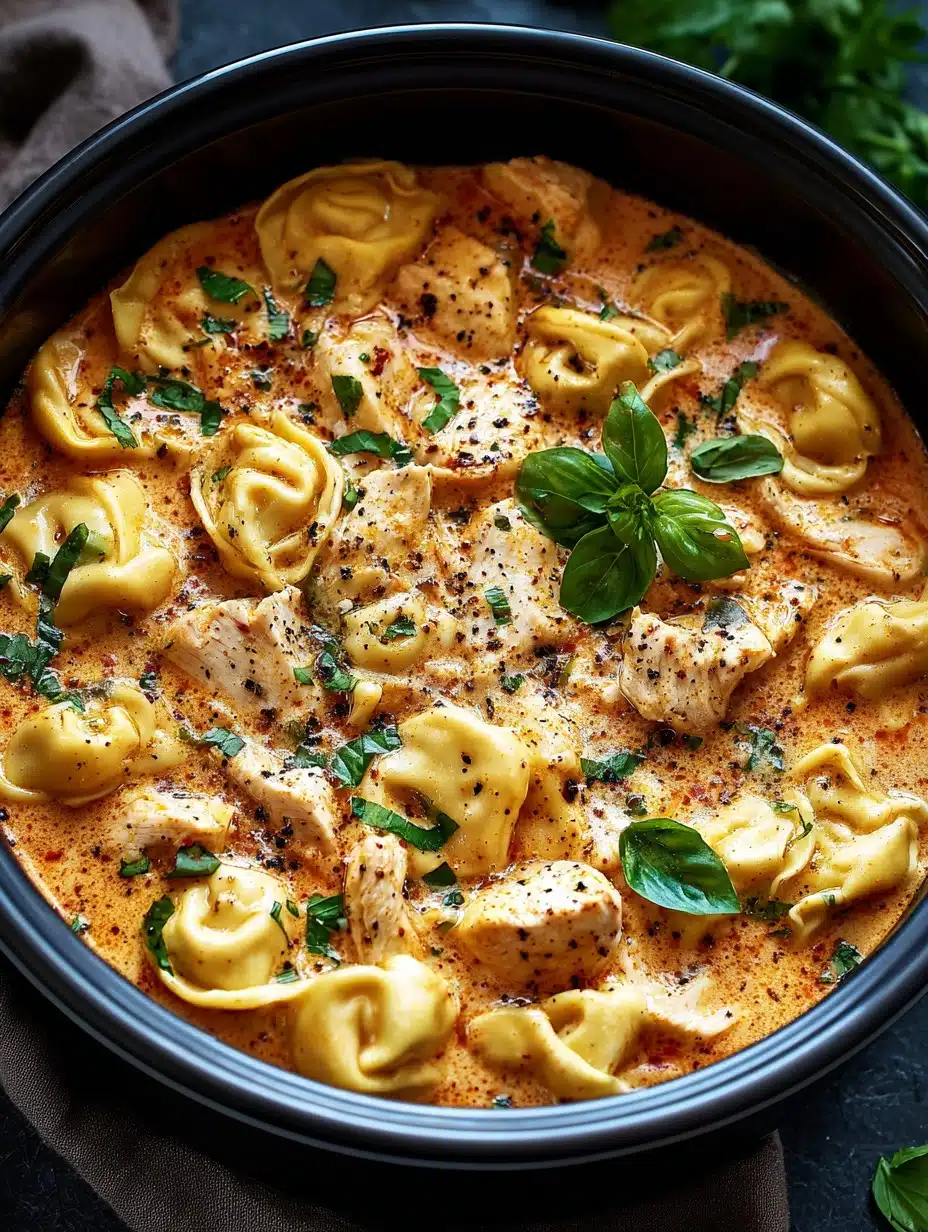 CrockPot Chicken Tortellini