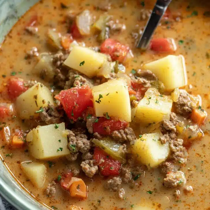 Crockpot Potato and Hamburger Soup: Cozy Recipe from My Kitchen