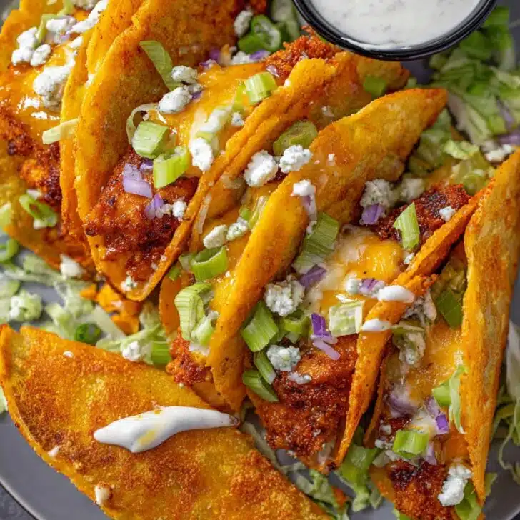 Easy Crispy Buffalo Chicken Tacos You'll Crave Again