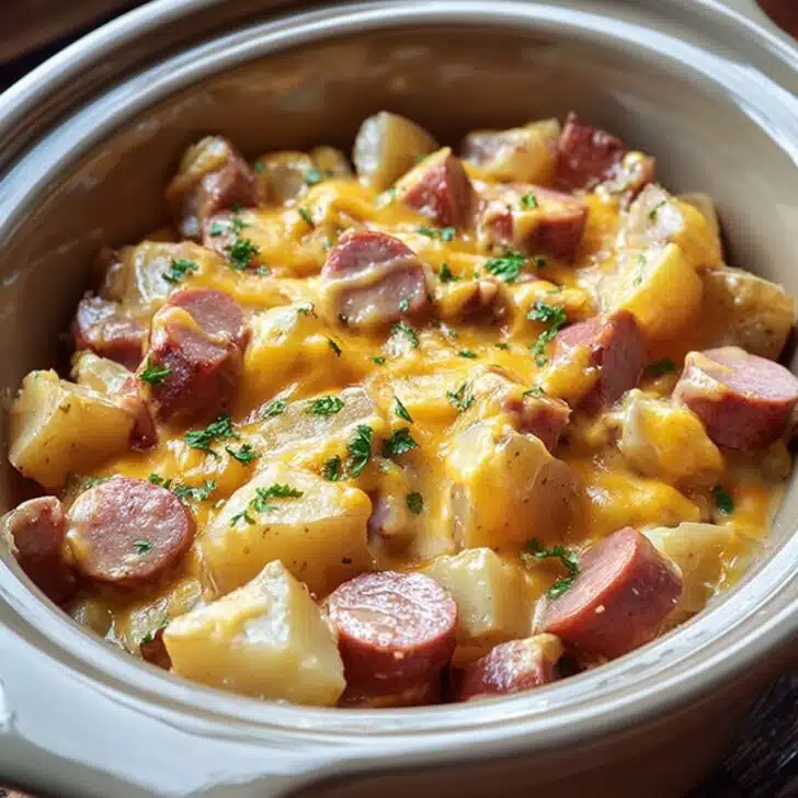 Easy Crockpot Cheesy Potatoes and Kielbasa Recipe Guide
