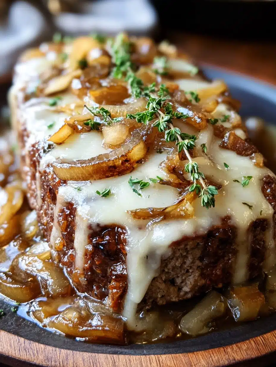 Easy French Onion Meatloaf