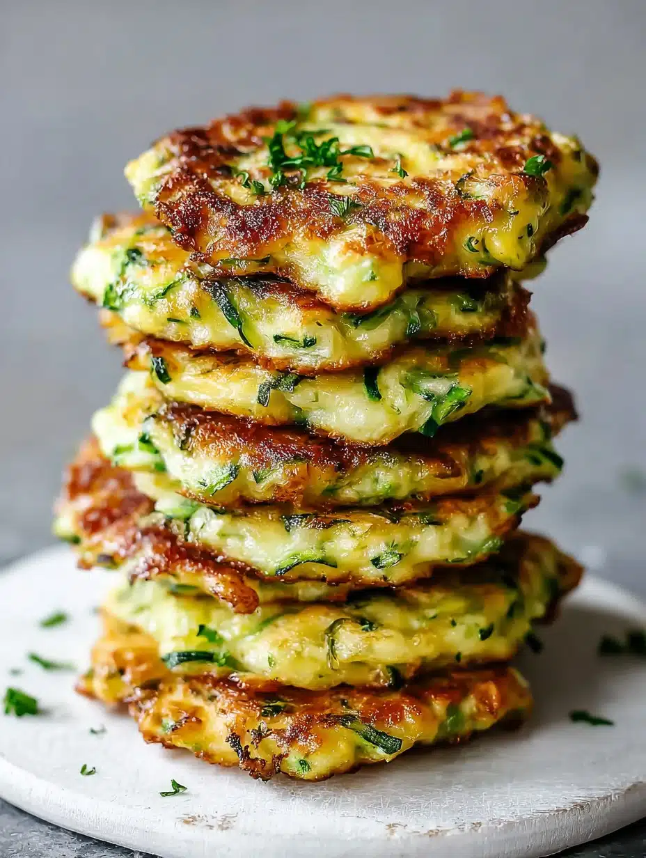 Easy Low-Mess Cheesy Zucchini Fritters for Toddlers Learning to Feed Themselves