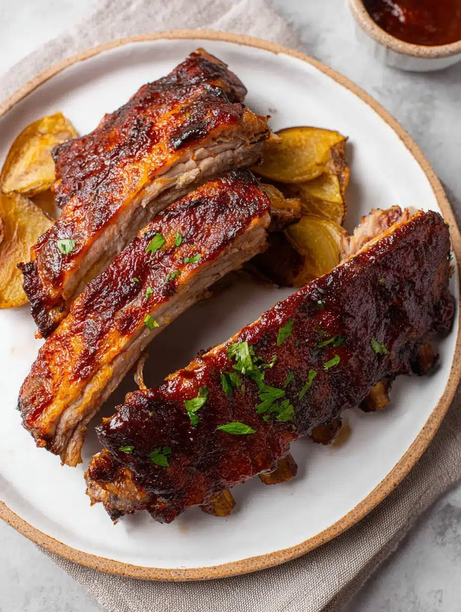 Easy Oven Baked Chipotle BBQ Ribs