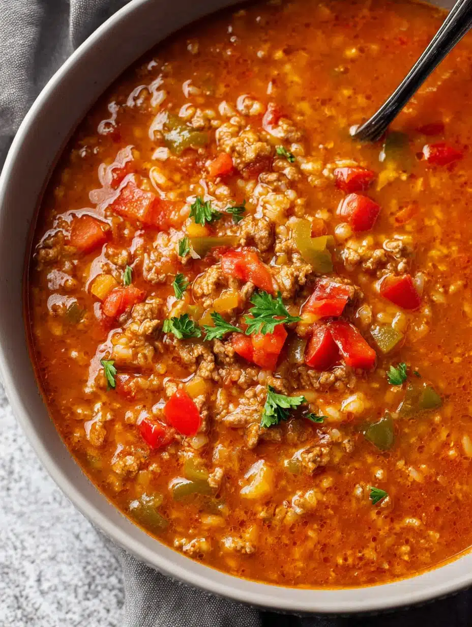 Easy Stuffed Pepper Soup