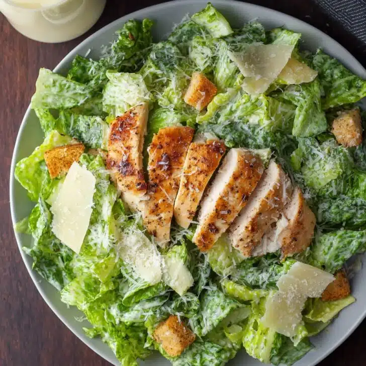 Low Carb Caesar Salad with Chicken: My Everyday Hero Salad