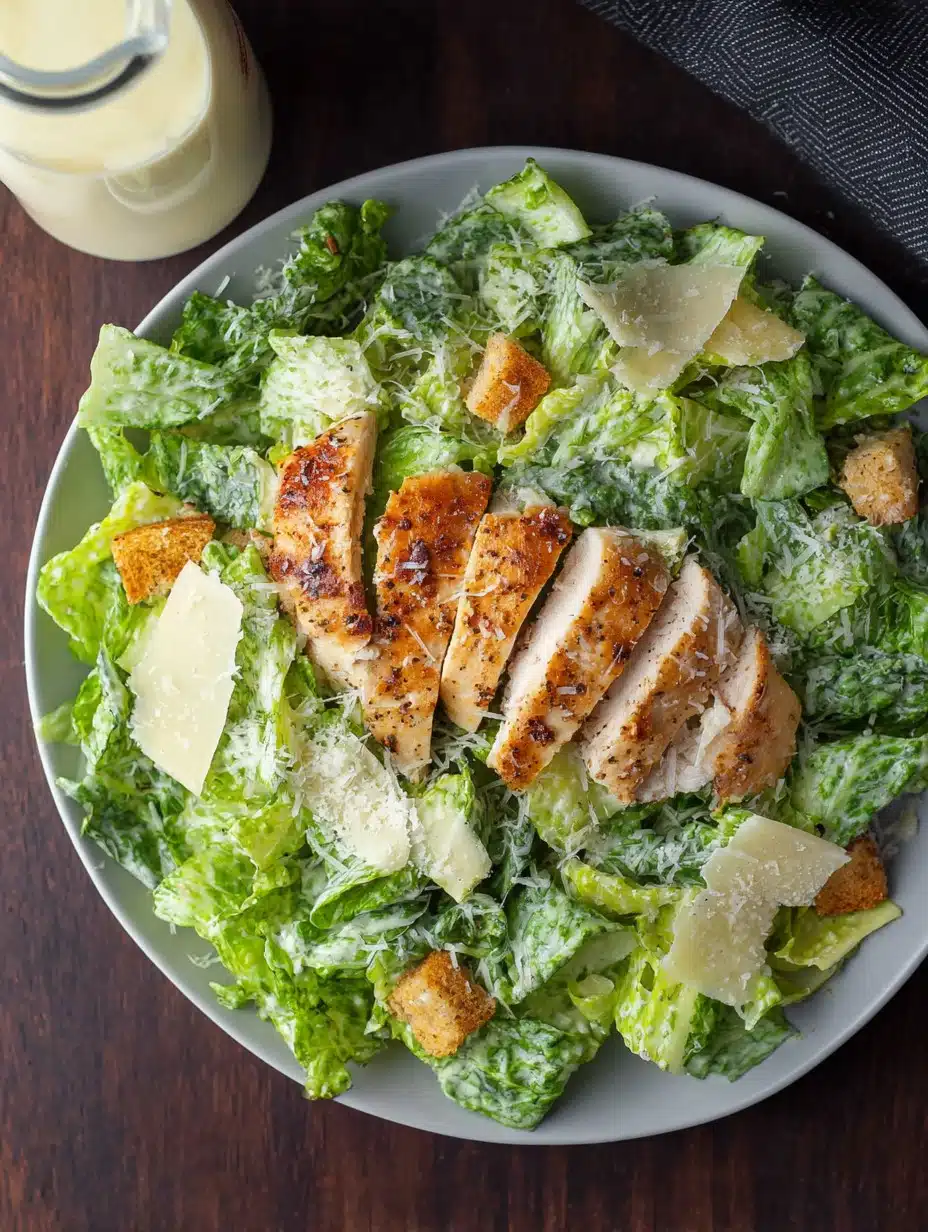 Low Carb Caesar Salad with Chicken