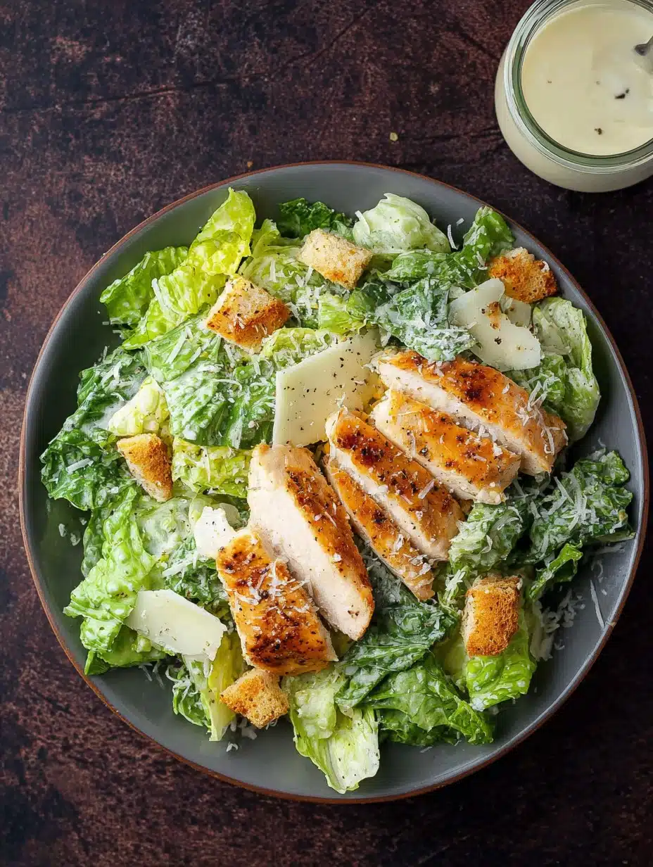 Low Carb Caesar Salad with Chicken
