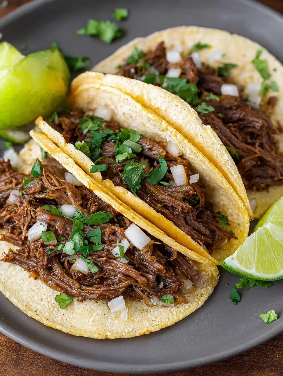 My Go-To Crock-Pot Shredded Beef Tacos