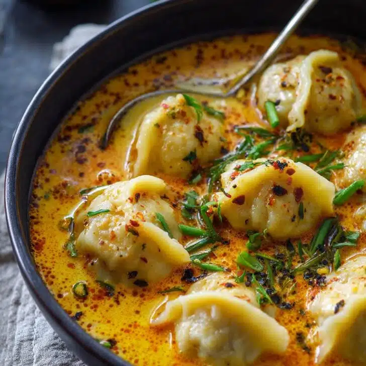 Quick Coconut Curry Soup with Dumplings – A Cozy Weeknight Winner