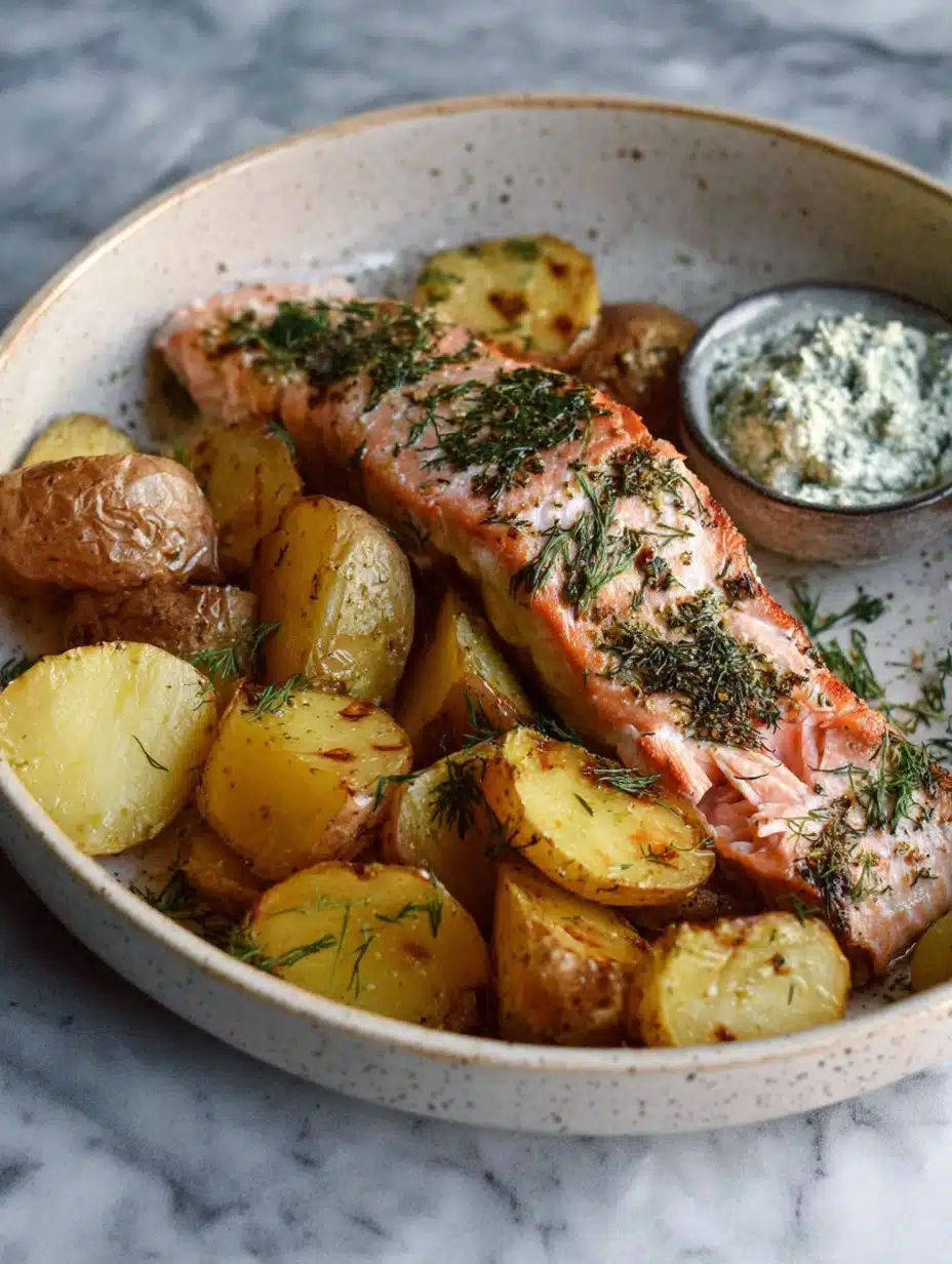 Salmon and potatoes