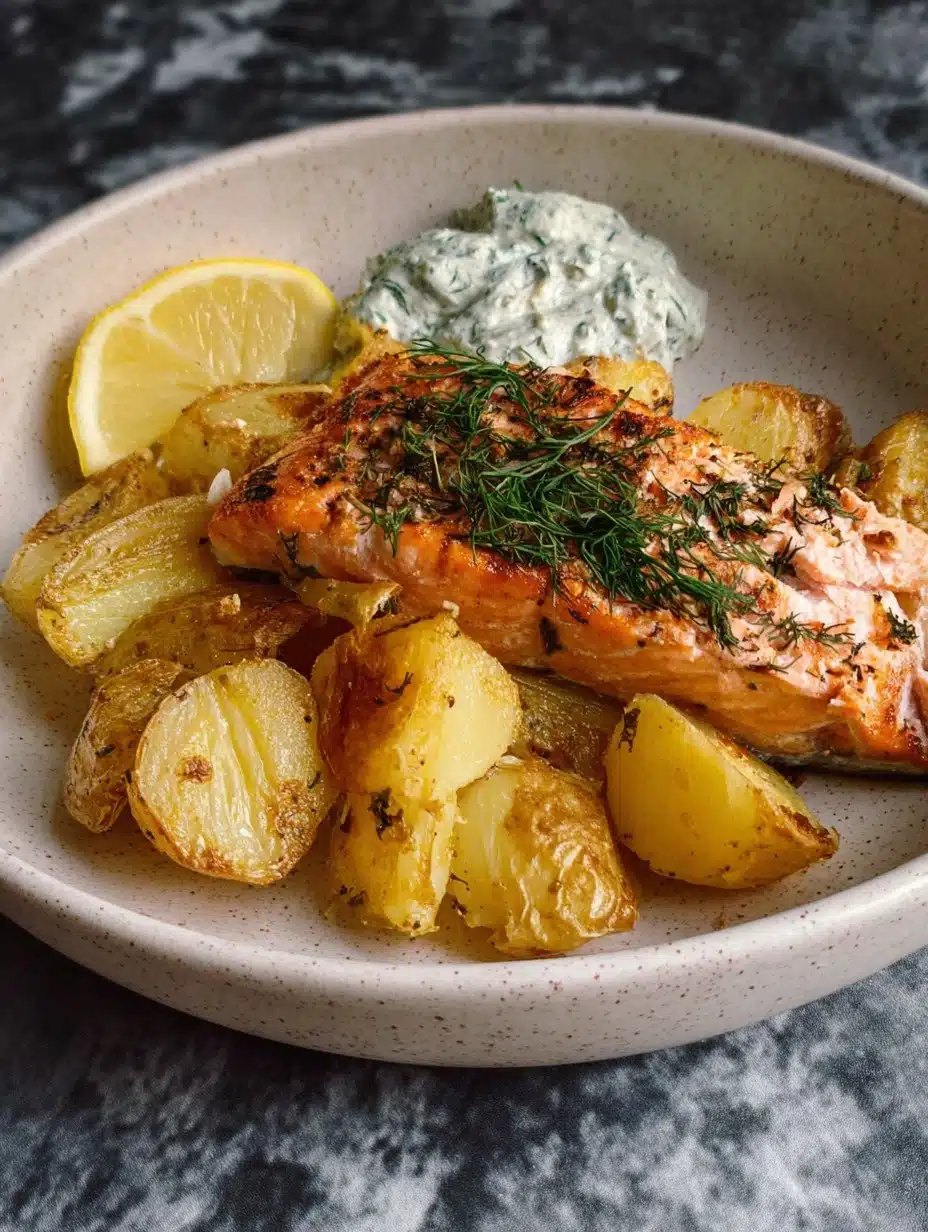 Salmon and potatoes