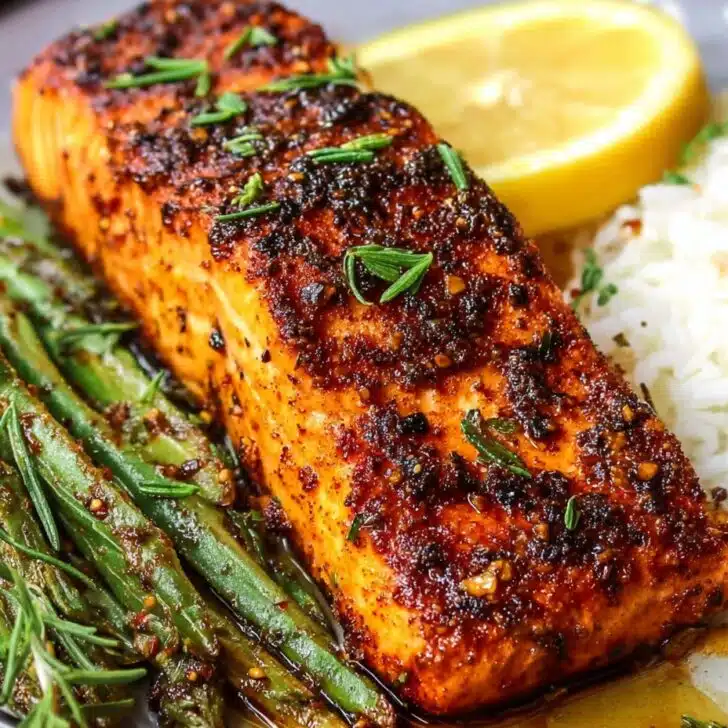 Savory Cajun Spiced Salmon with Sweet Honey Butter Glaze