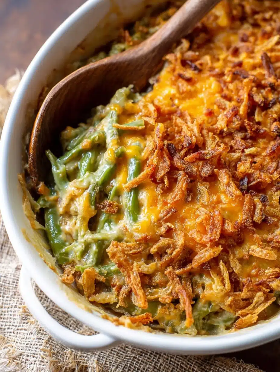 The Best Cheesy Green Bean Casserole