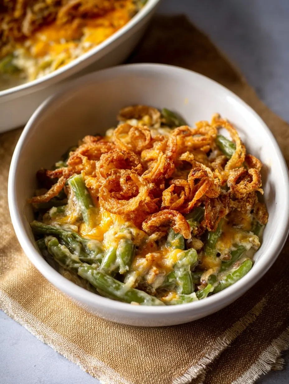The Best Cheesy Green Bean Casserole