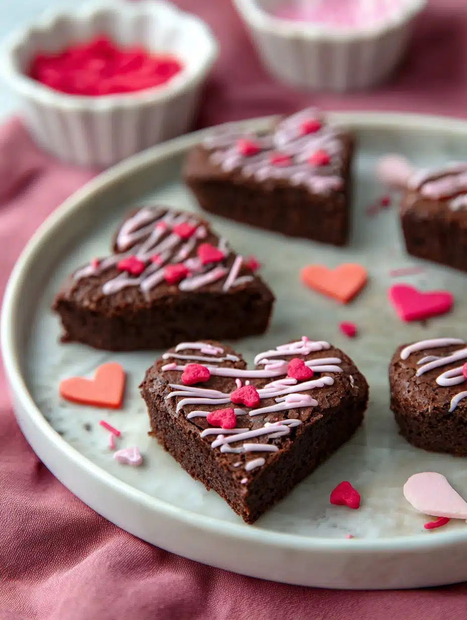 Valentine’s Day Heart Shaped Brownies Recipe
