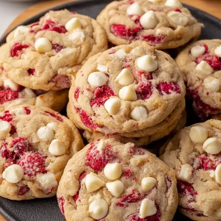 White Chocolate Raspberry Cookies – My Favorite Messy Treat