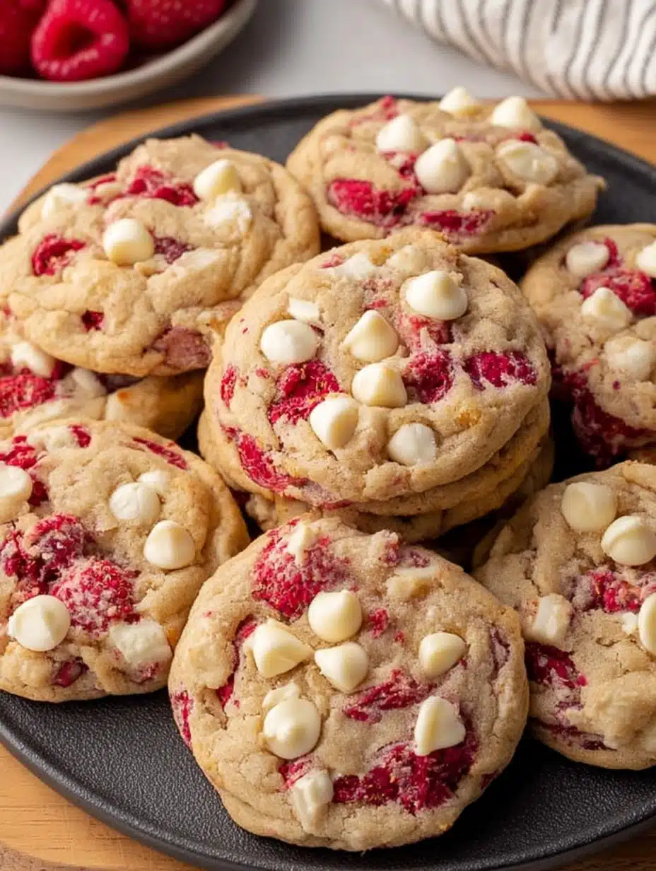 White Chocolate Raspberry Cookies