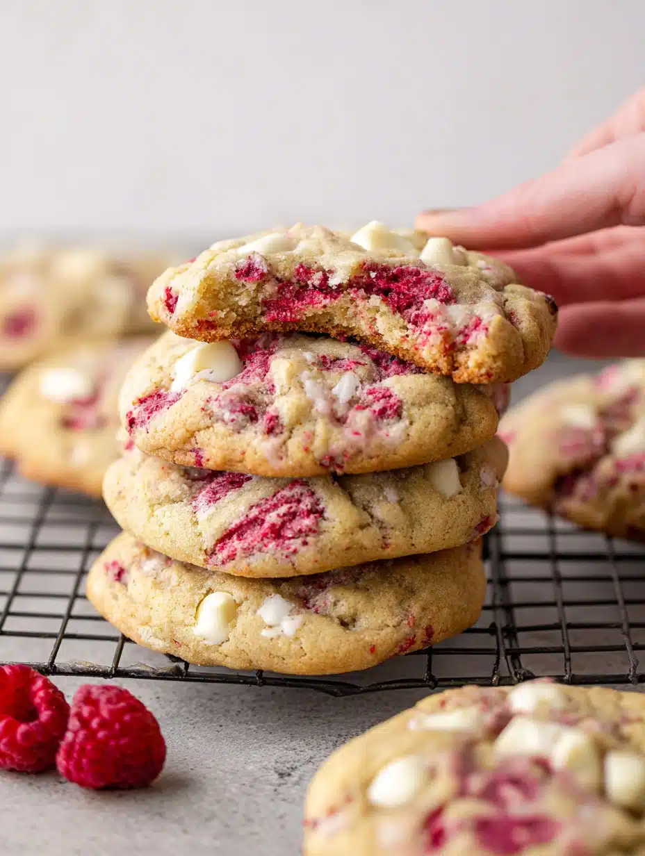 White Chocolate Raspberry Cookies