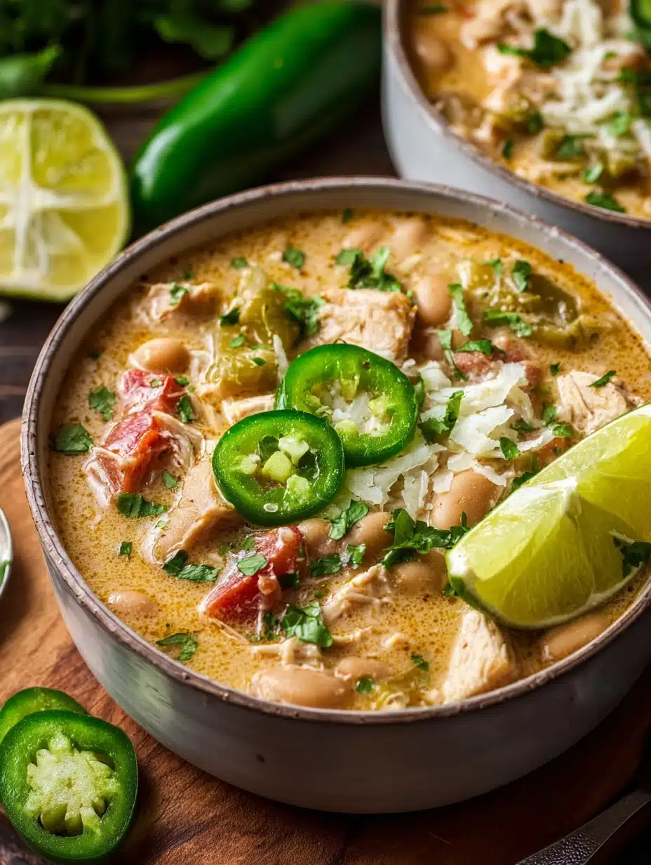 Zesty Cajun White Chicken Chili