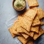 2 Ingredient Keto Crackers