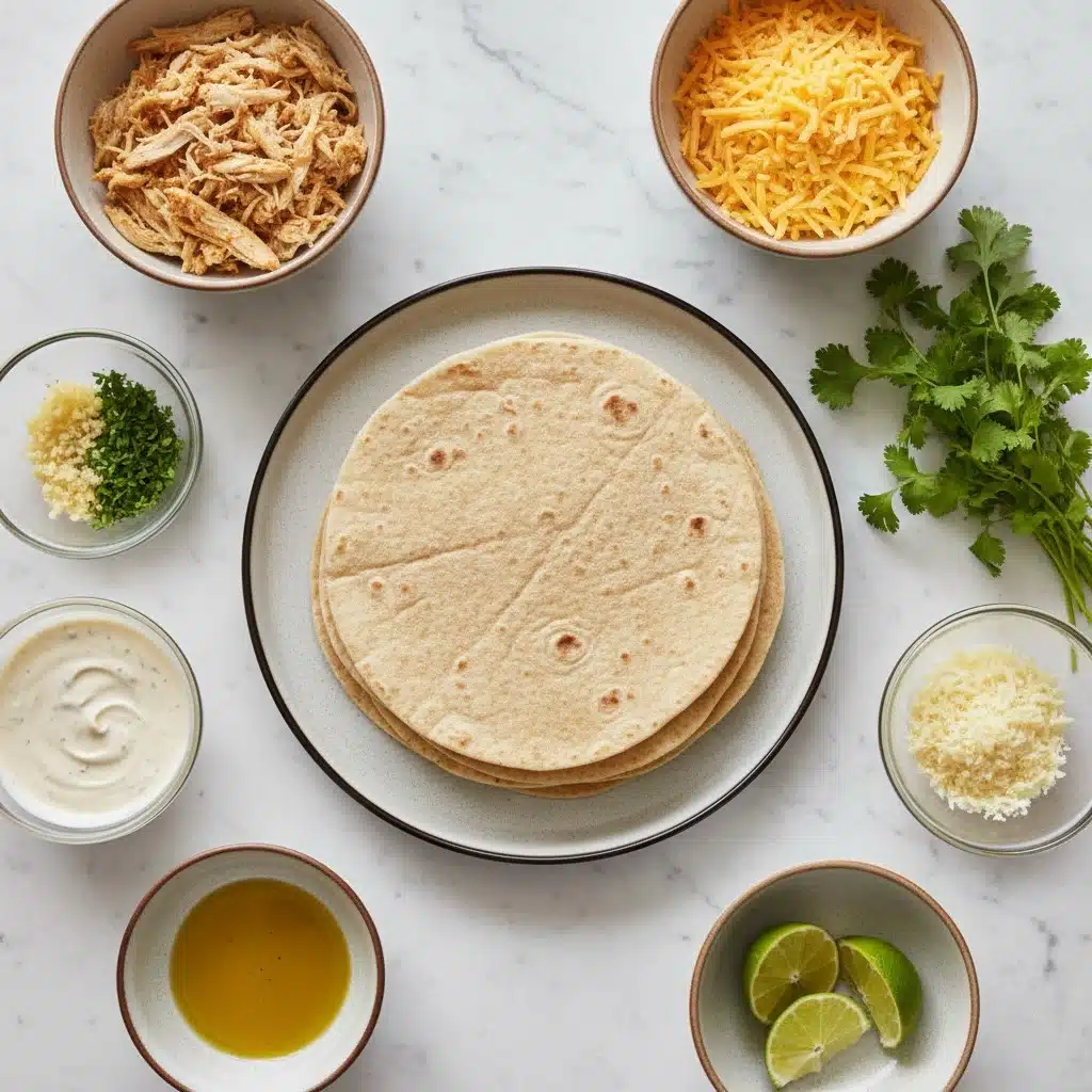 Cheesy Garlic Chicken Wraps