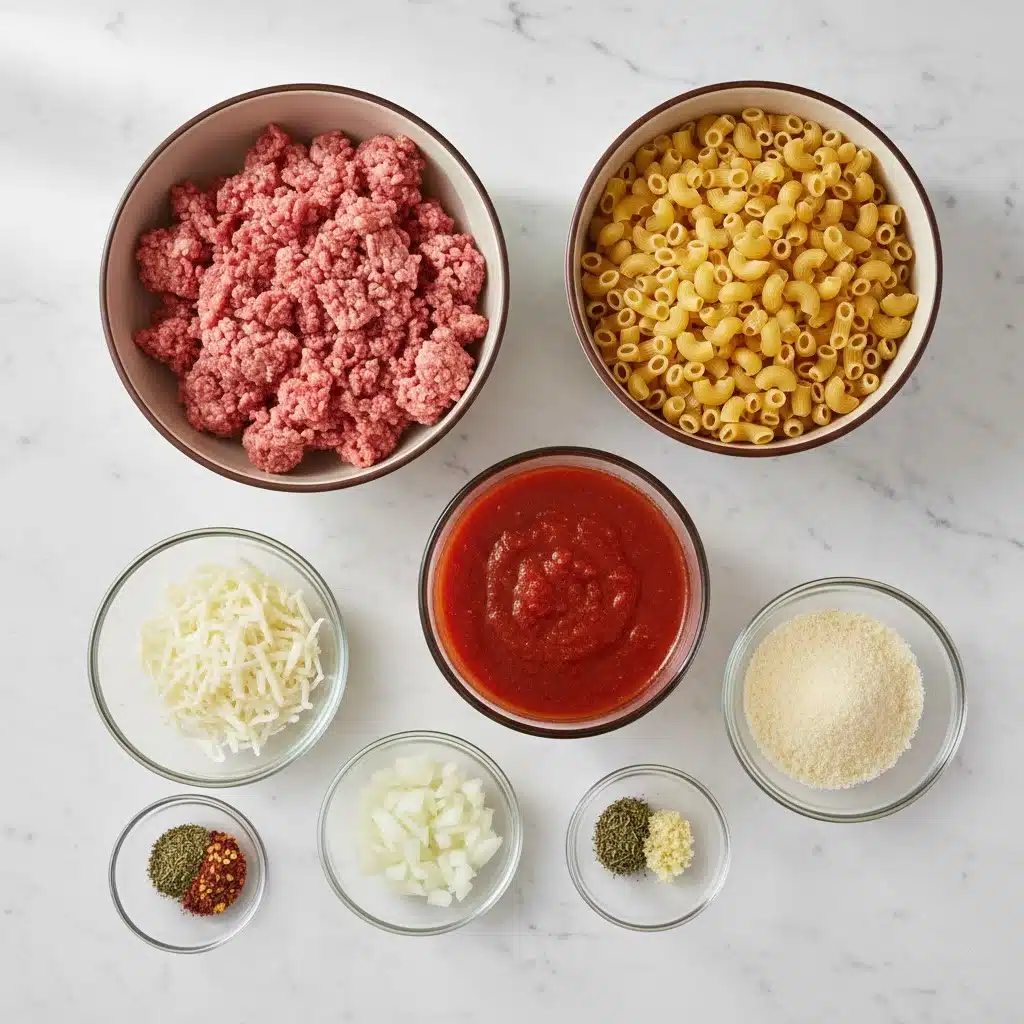 Cheesy Ground Beef Pasta Bake