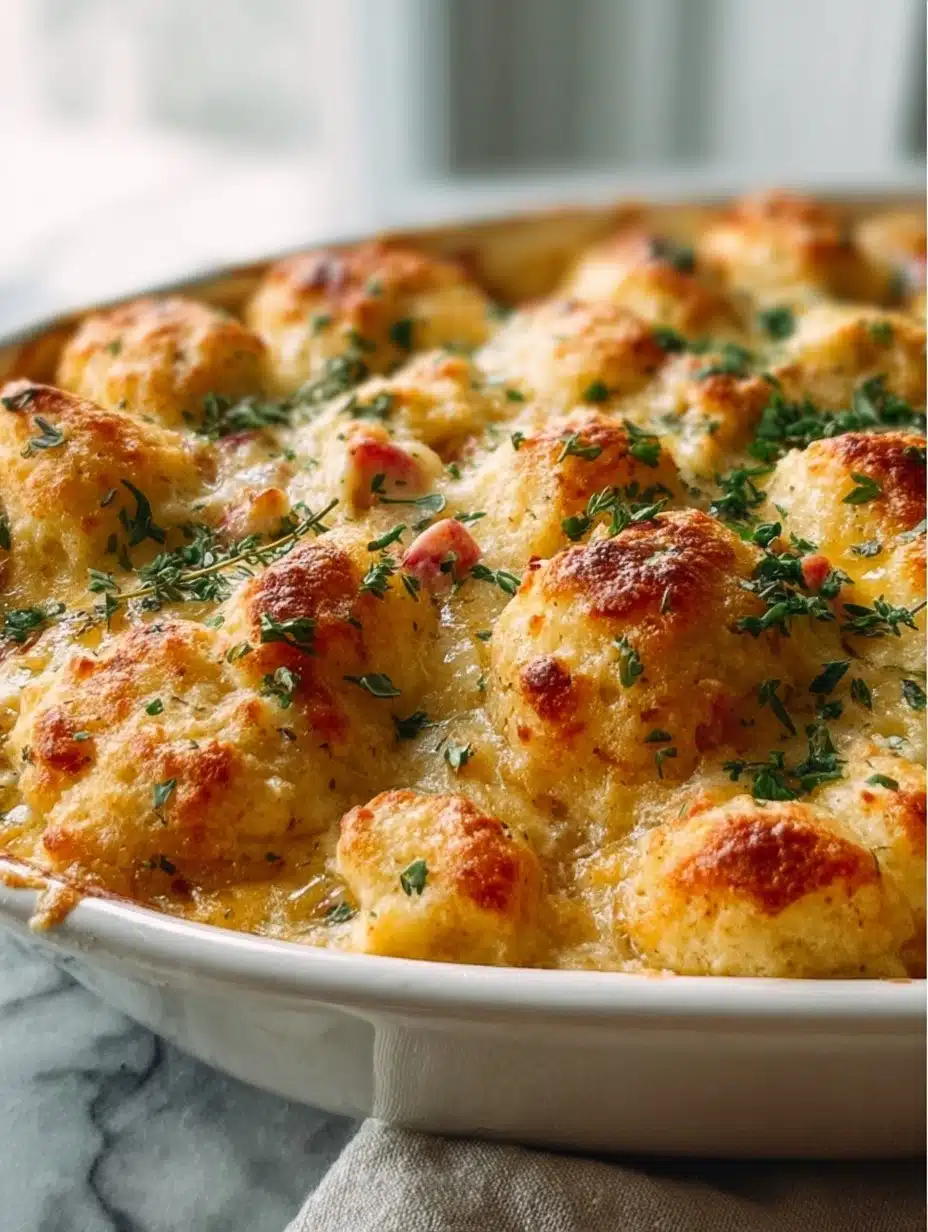 Chicken Bubble Biscuit Bake Casserole